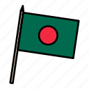 bangladesh, country, flag, international, nation