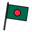 bangladesh, country, flag, international, nation 
