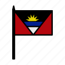 barbuda, country, flag, international, nation
