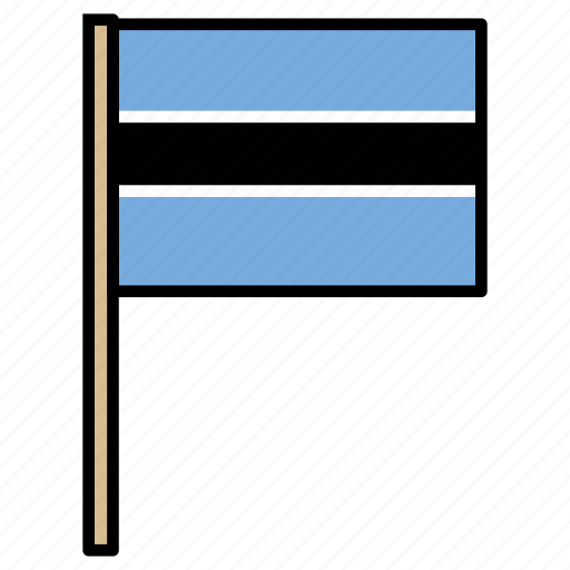 Botswana, country, flag, international, nation icon - Download on Iconfinder