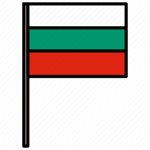 Bulgaria, country, flag, international, nation icon - Download on Iconfinder