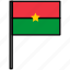 burkina, country, flag, international, nation 