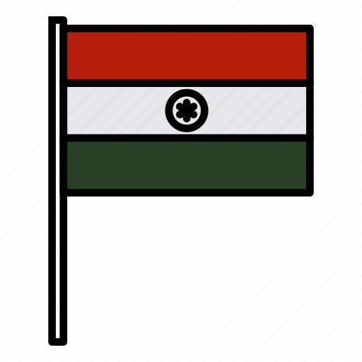 Country, flag, india, international, nation icon - Download on Iconfinder