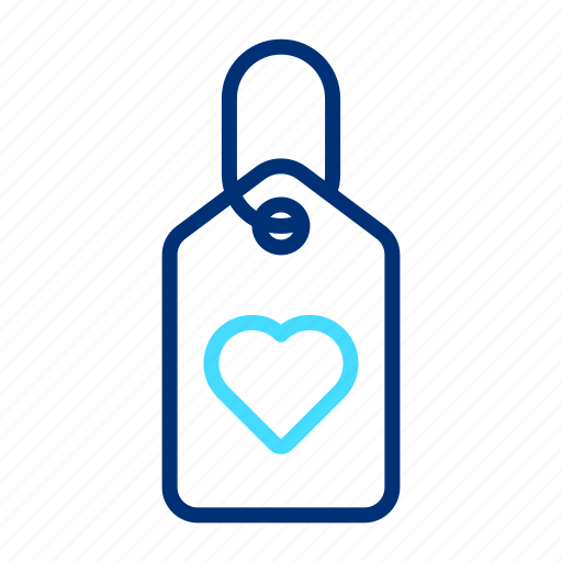 Tag, heart, label, love, valentine, paper, card icon - Download on Iconfinder