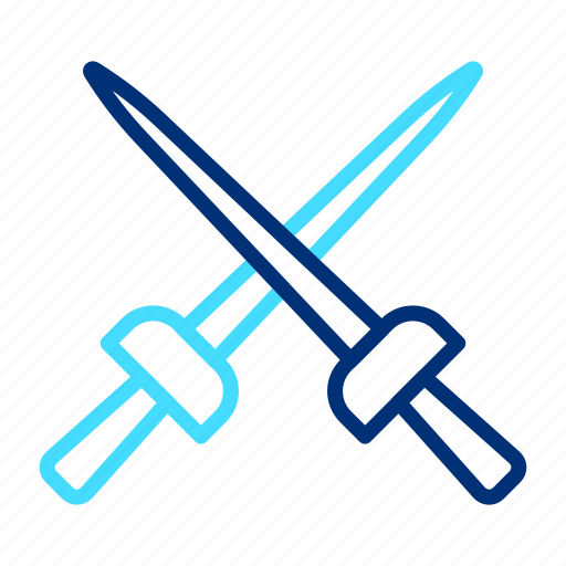 Fencing, sword, competition, isolated, sport, sign, fight icon - Download on Iconfinder