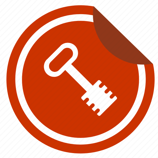 Access, enter, key, sticker icon - Download on Iconfinder