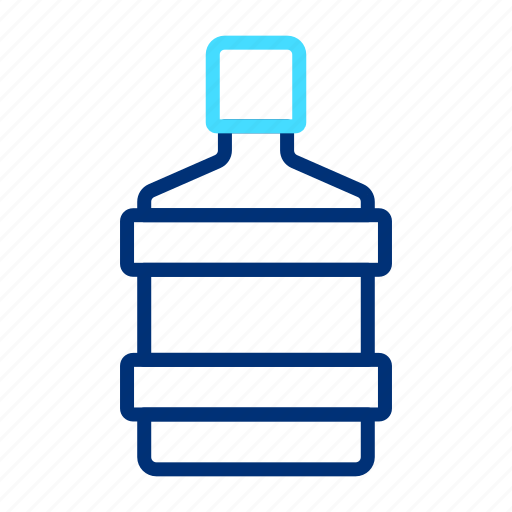 Bottle, water, plastic, cooler, drink, container, liquid icon - Download on Iconfinder