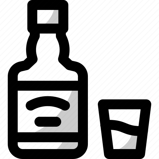 Whiskey, alcohol, liquor, bottle, brandy, beverage, drink icon - Download on Iconfinder