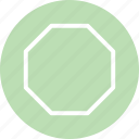 octagon, octagon icon, octagon shape, octagon symbol 
