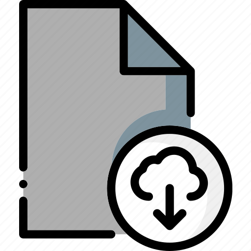 Cloud, colour, download, file, files, from, ultra icon - Download on Iconfinder