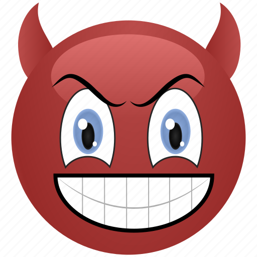 Angry, demon, devil, emoticon, menacing, smiley icon - Download on Iconfinder