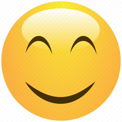 Cheerful, cute, emoticon, positive, smile, smiley icon - Download on Iconfinder
