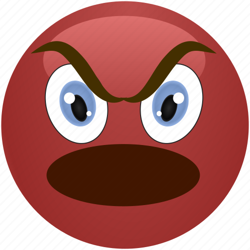 Angry, emoticon, evil, menacing, shouting, smiley icon - Download on Iconfinder