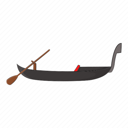 Boat, cartoon, gondola, gondolier, object, sign, travel icon - Download on Iconfinder