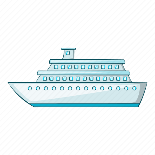 Boat, cartoon, object, passenger, sea, sign, vehicle icon - Download on Iconfinder