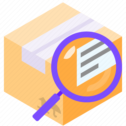 Box, glass, magnifying, searching icon - Download on Iconfinder