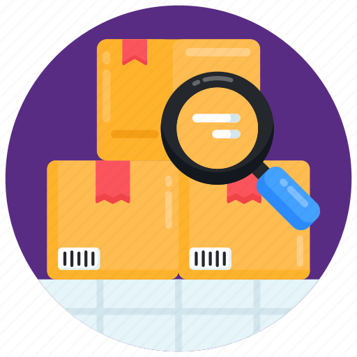 Parcel monitoring, parcel search, courier search, package search, logistics search icon - Download on Iconfinder