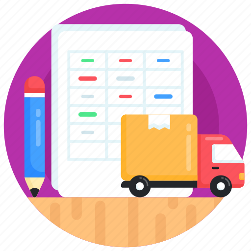 Logistic document, logistic report, logistic record, shipment report, delivery report icon - Download on Iconfinder