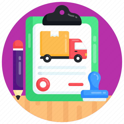 Parcel approved, approved delivery, approved document, stamped paper, stamped document icon - Download on Iconfinder