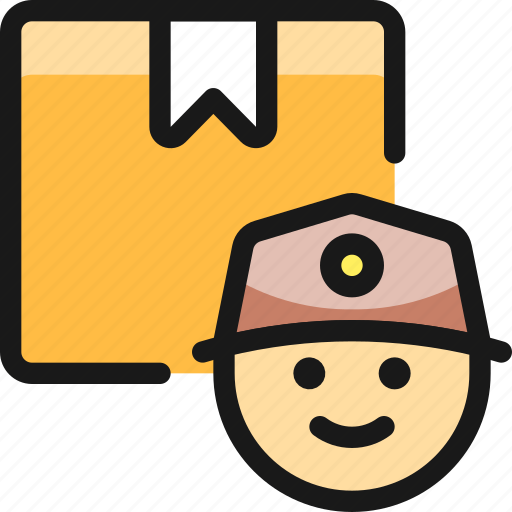Delivery, man, head icon - Download on Iconfinder