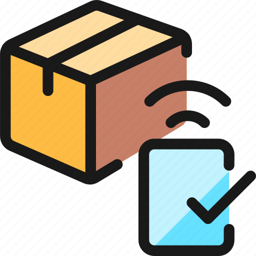 Shipment, approve, smartphone icon - Download on Iconfinder
