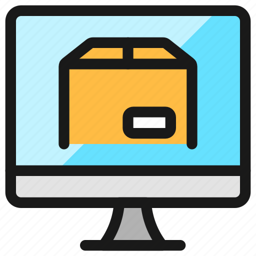 Shipment, online, monitor icon - Download on Iconfinder