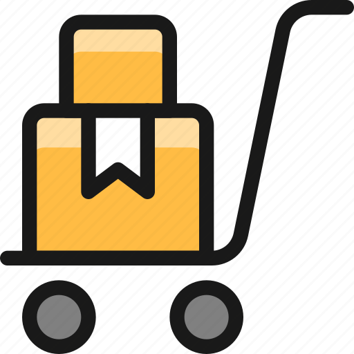 Warehouse, cart, package, ribbon icon - Download on Iconfinder