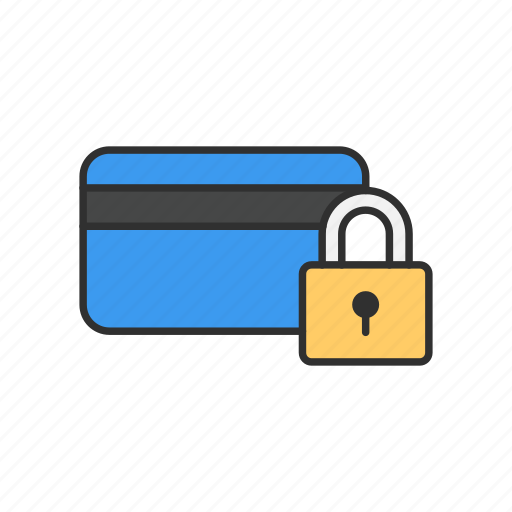 Atm card, atm lock, safety, secured atm card icon - Download on Iconfinder