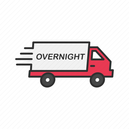 Delivery, delivery truck, shipping, overnight delivery icon - Download on Iconfinder