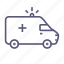 ambulance, car, important, shipping, transport, van 