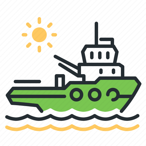 Boat, ship, towboat, tugboat icon - Download on Iconfinder