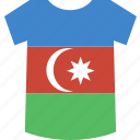 azerbaijan, flag, shirt