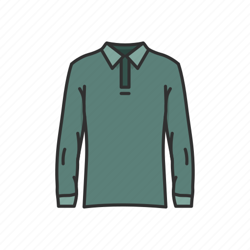 Clothing, garment, longsleeve, male clothes, polo, shirt, sweatshirt icon - Download on Iconfinder