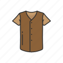 baseball jersey, clothes, clothing, garment, male shirt, shirt, v-neck