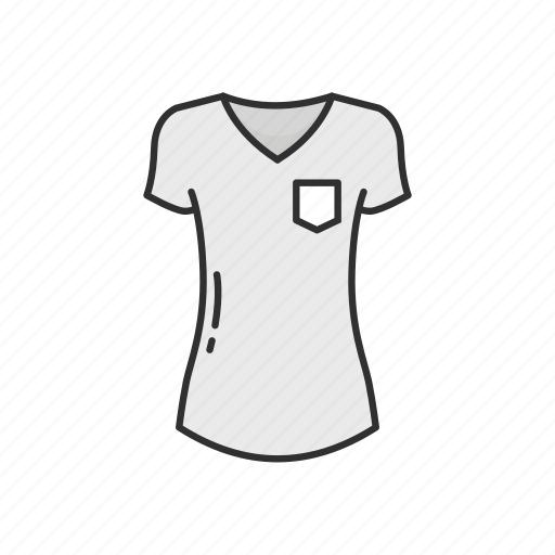 Blouse, clothes, clothing, garment, shirt, v-neck icon - Download on Iconfinder