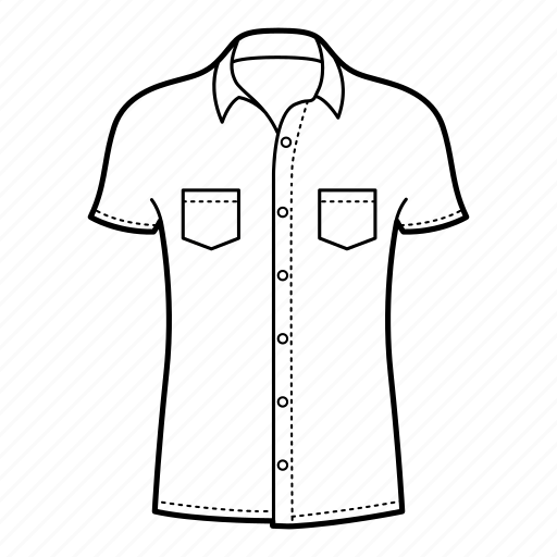 Collar, collar shirt, mens wear, shirts, short sleeve, short sleeve shirt icon - Download on Iconfinder