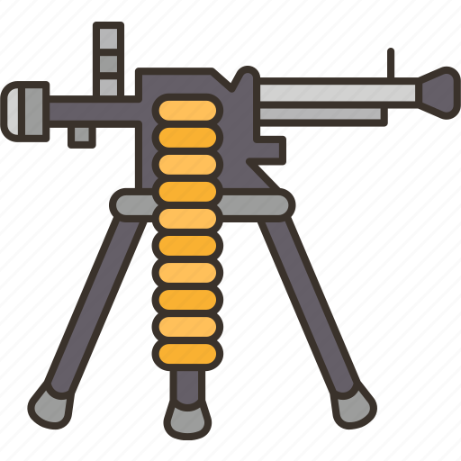 Gun, machine, rifle, weapon, military icon - Download on Iconfinder