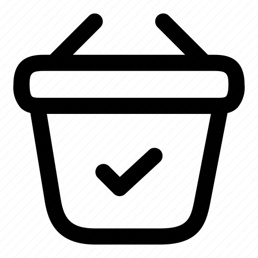 Bag, shopping, tick, ecommerce, shop, store icon - Download on Iconfinder