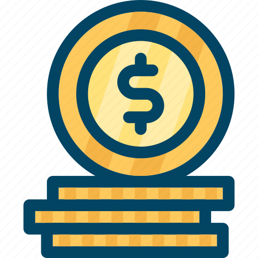 Coin, coins, dollar, money icon - Download on Iconfinder