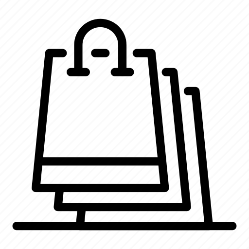 Bags, shopping, thin, vector, yul940 icon - Download on Iconfinder