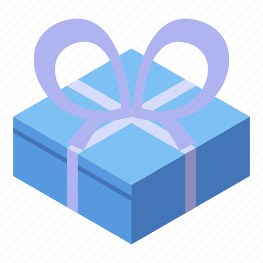 Box, cartoon, christmas, flower, gift, isometric, shop icon - Download on Iconfinder