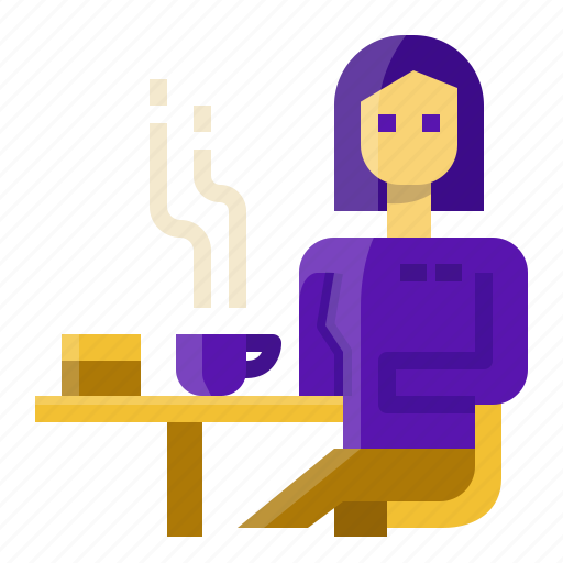 Coffee, cafe, shop, customer, avatar, woman, drink icon - Download on Iconfinder