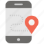 gps, location, mobile application, pointer, route, shopping 