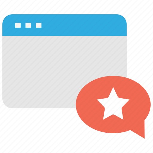 Browser, chat, communication, favorite, star, website icon - Download on Iconfinder