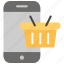 add cart, ecommerce, mobile application, shopping, shopping basket 