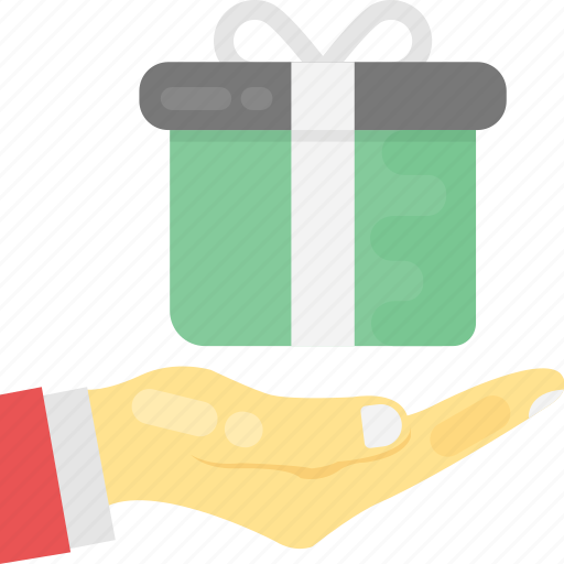 Gift to someone, give or receive a gift, hand holding present, present a gift, presenting gift icon - Download on Iconfinder