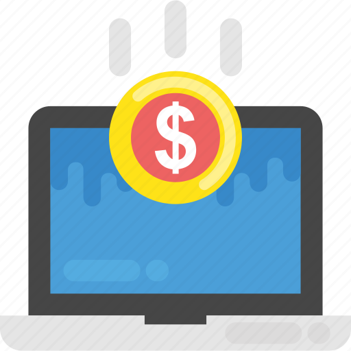 Digital banking, monitor screen money, online business, online money making, online transaction concept icon - Download on Iconfinder