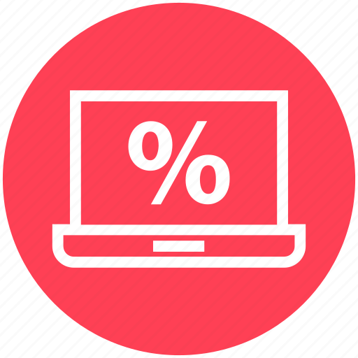 Laptop, macbook, notebook, offer, percentage, shopping, tag icon - Download on Iconfinder
