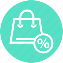 bag, discount, percentage, plastic bag, shopper bag, shopping bag, tote bag