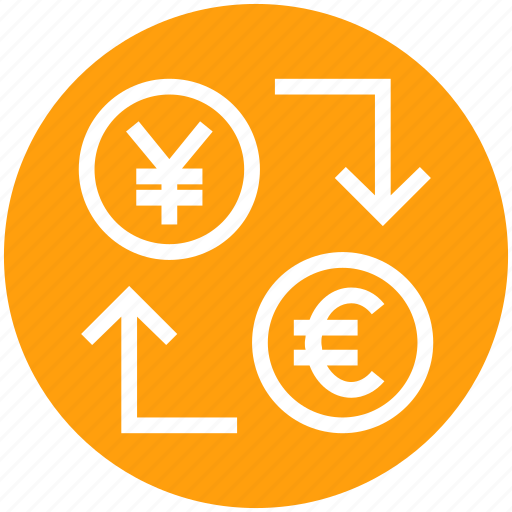 Coins, currency, euro, exchange, money, shopping, yen icon - Download on Iconfinder